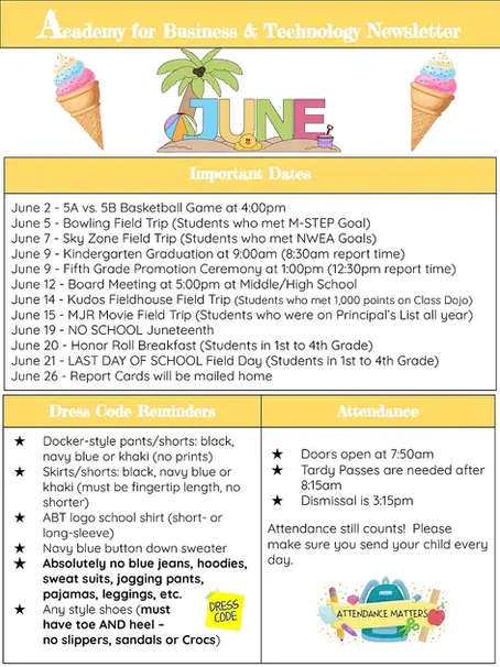 June Parent Newsletter