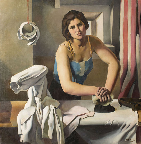 Woman Ironing 1930 by Roberto Fernandez