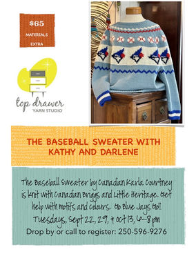Baseball Sweater with Kathy and Darlene