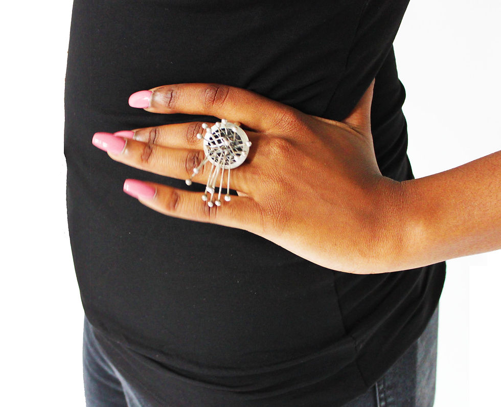 Thumbnail: "STA RING" (925 SILVER/ 9K GOLD)