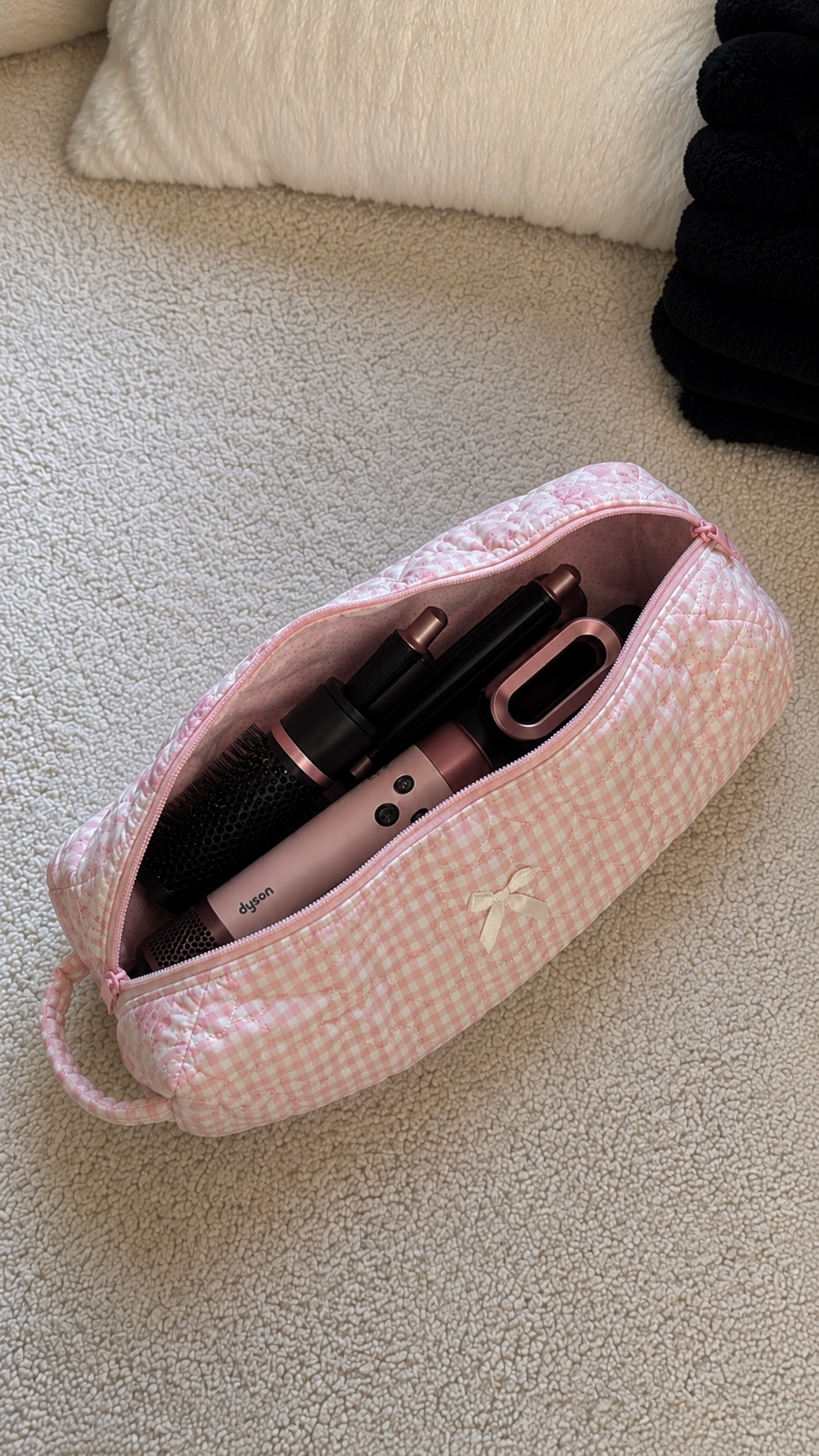 Pink Ribbon Beauty Case 🎀