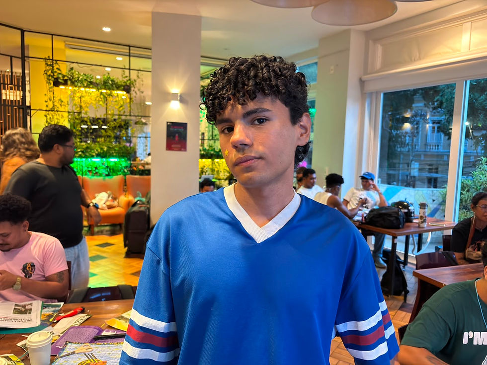 Rubens Antero complimented the fact that the program broghut the protagonism on the discussions about the climate and territories to young people. Foto: Lucas Freire