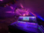 mixing desk at the back of a event