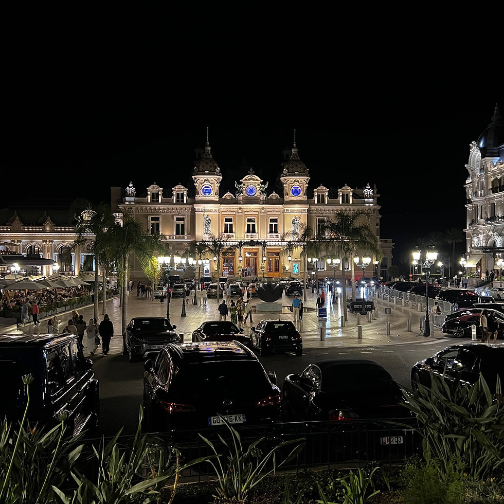 night time in casino square Monaco