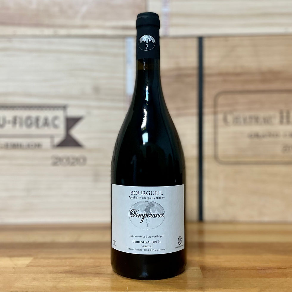 Bertrand Galbrun, Tempérance 2020, Bourgueil