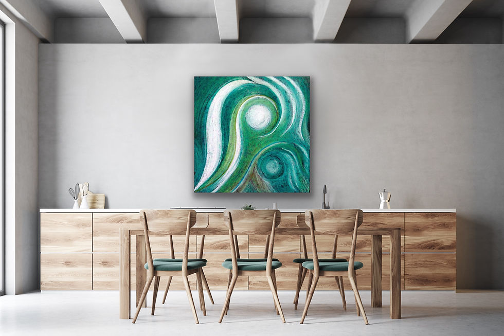 Thumbnail: Art by Zensi - Illusion - Canvas, Aluminium of HD Metal afbeelding van Illusion van Art by Zensi