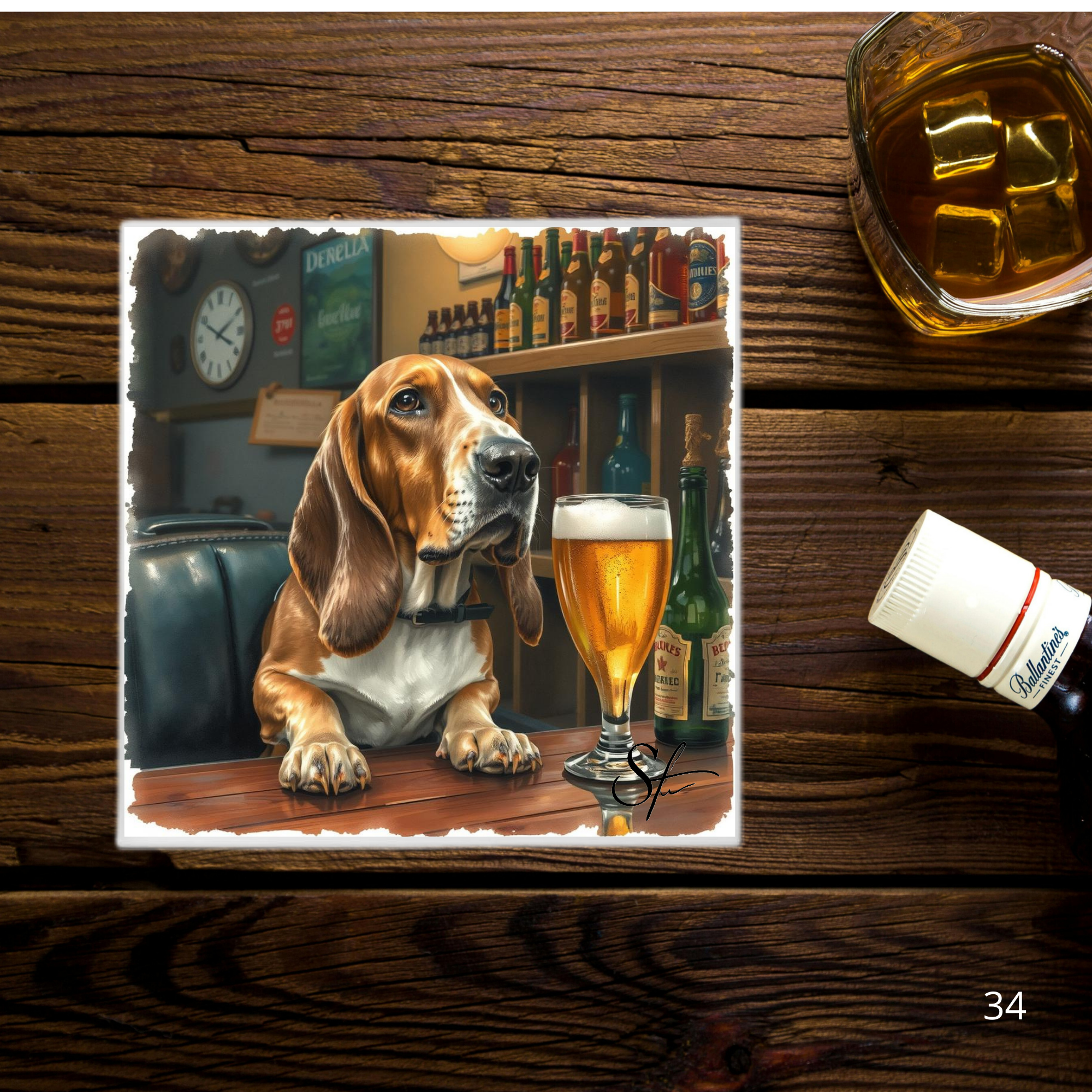 Perros de Cantina - 4 Portavasos