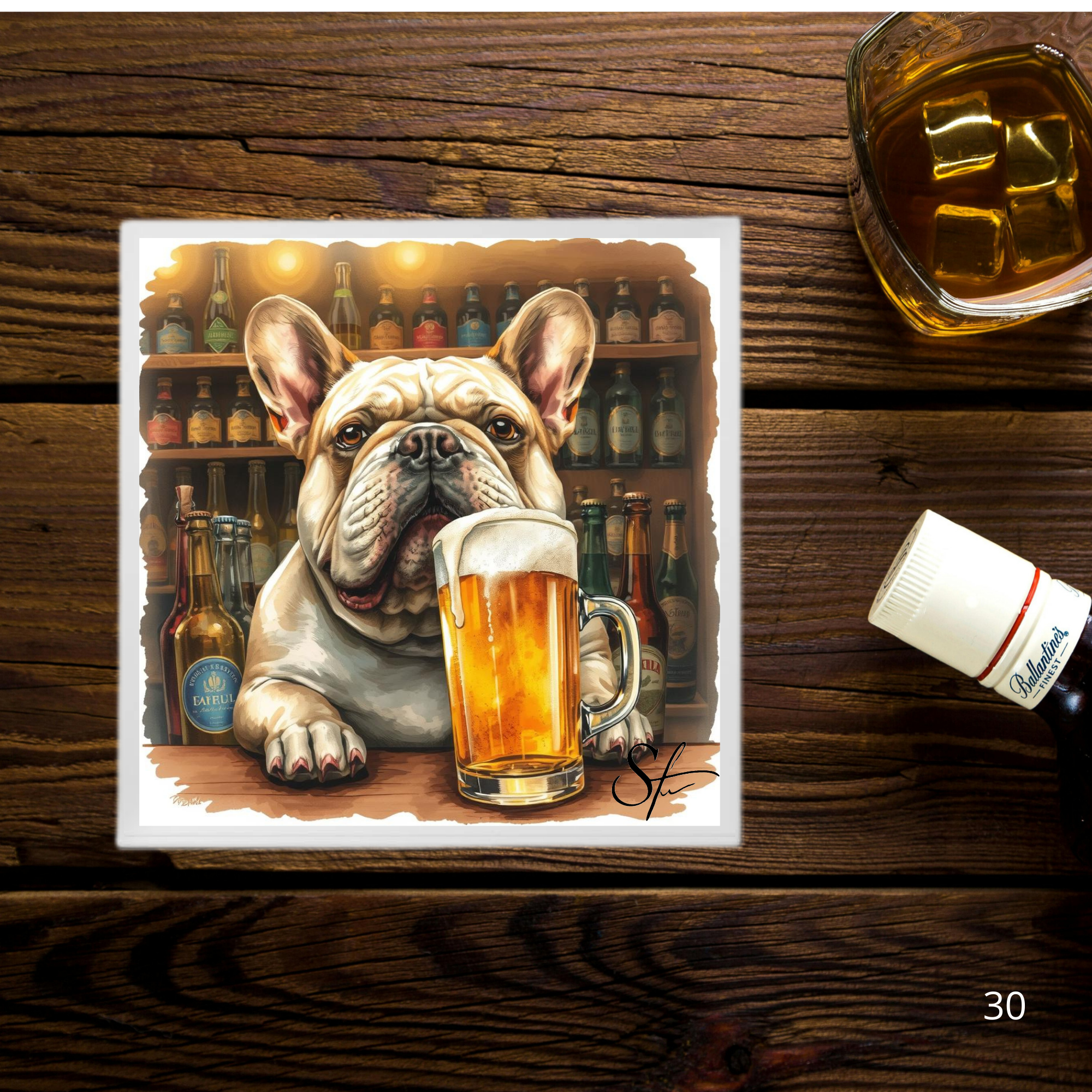 Perros de Cantina - 4 Portavasos 