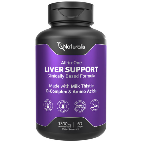 Naturalis Milk Thistle 1300mg Enhanced with B Complex & Amino Acids