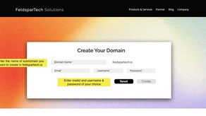 How to create a subdomain with FeldsparTech