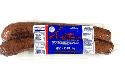1b beef Thompson country smoked sausage