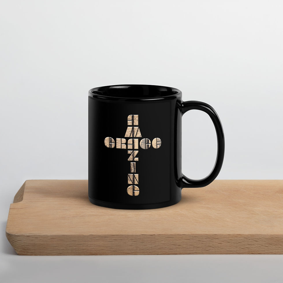 Thumbnail: AG Cross (Wood) Mug Blk