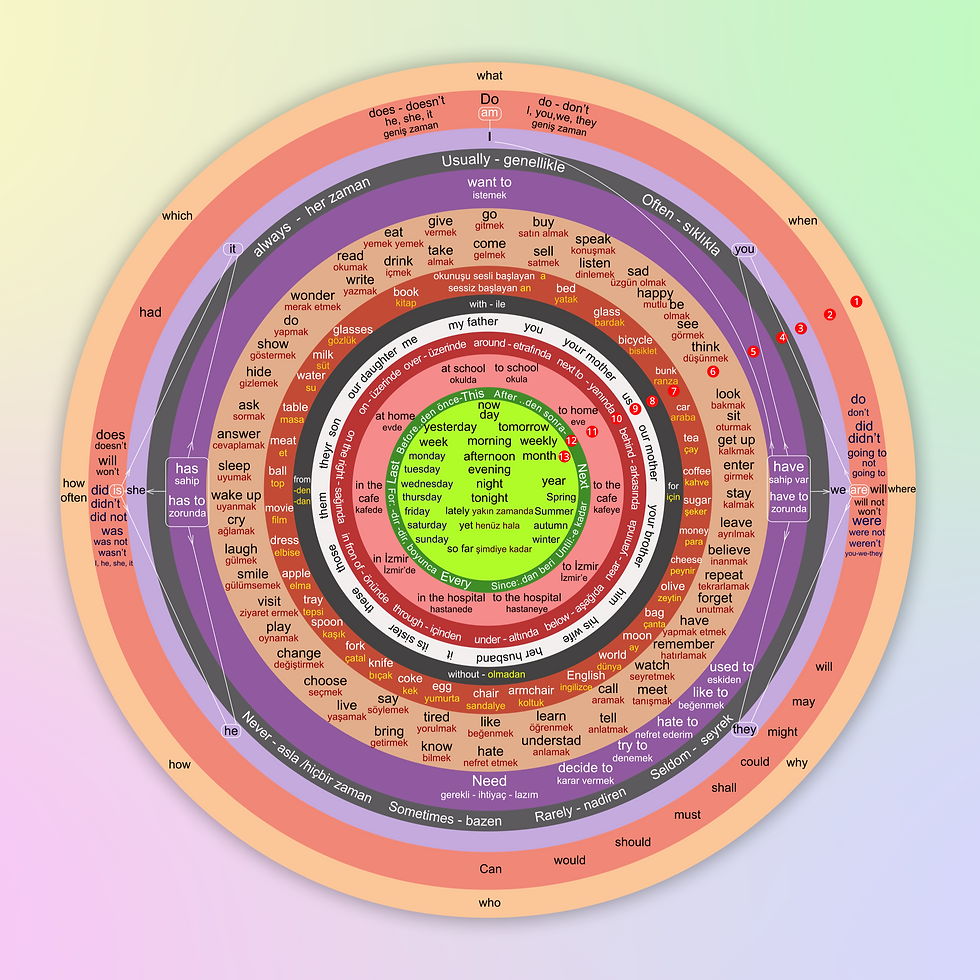 İngilizce Soru Cümleleri | Olumlu ve Olumsuz Cümleler Kurmak | Halkalar Metodu ile Kolay Anlatım