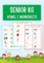sr kg english worksheet