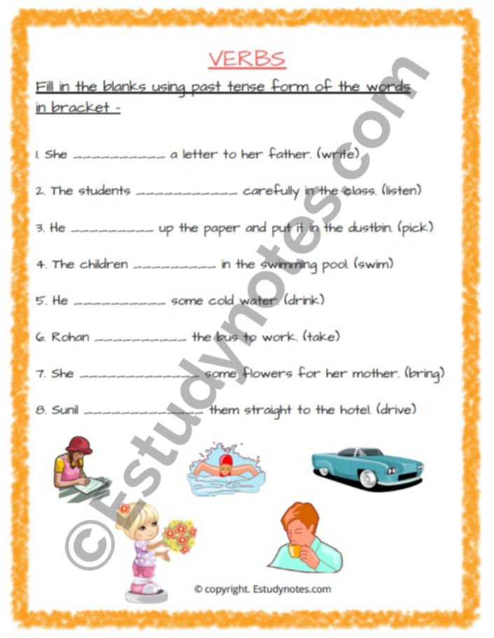 Thumbnail: class 3 english grammar worksheet