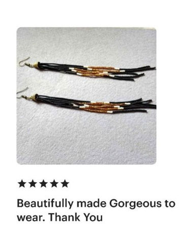 Handmade beaded earrings