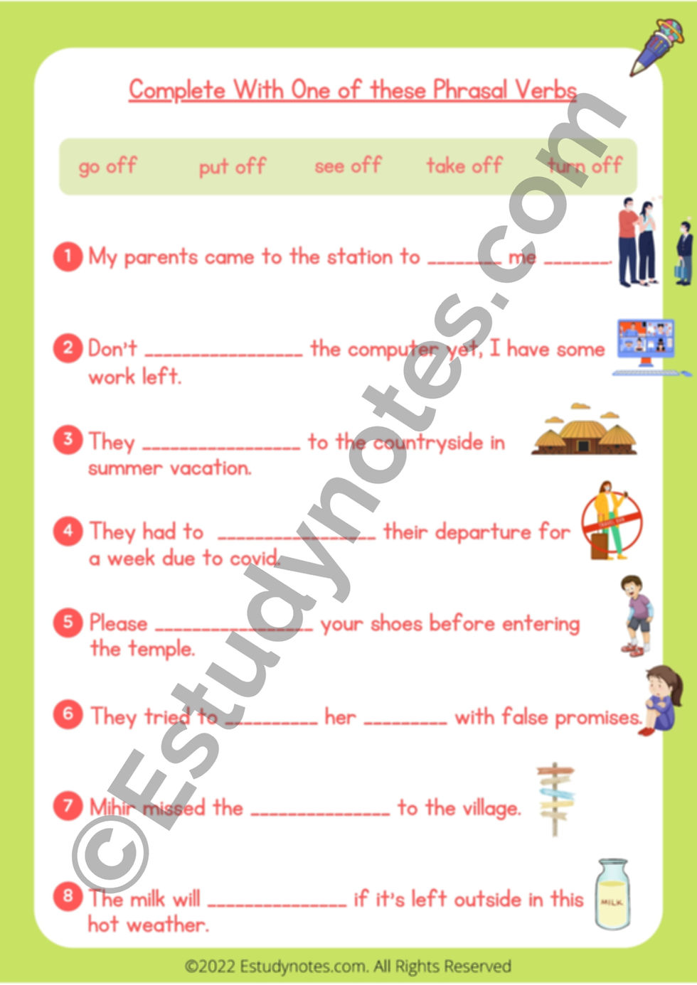 Thumbnail: 4th standard english worksheet