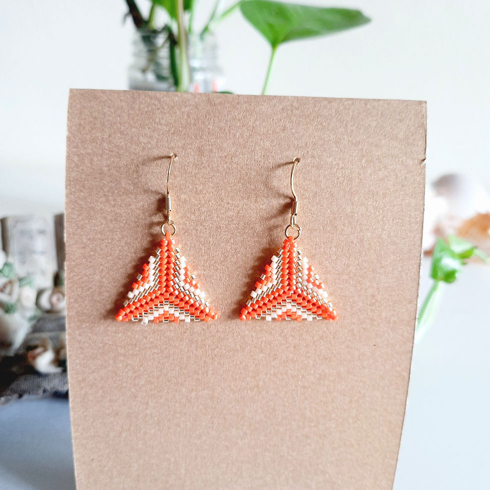 beads earrings handmade