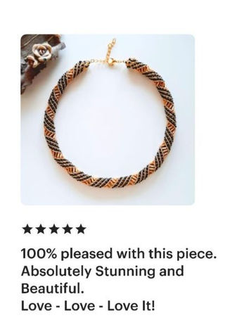 Handmade beaded necklace