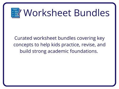 Curated Worksheet Bundles - English, Hindi, Maths and Marathi