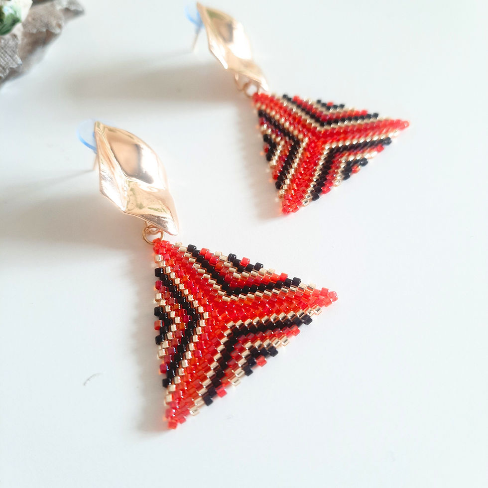 handmade beaded earrings