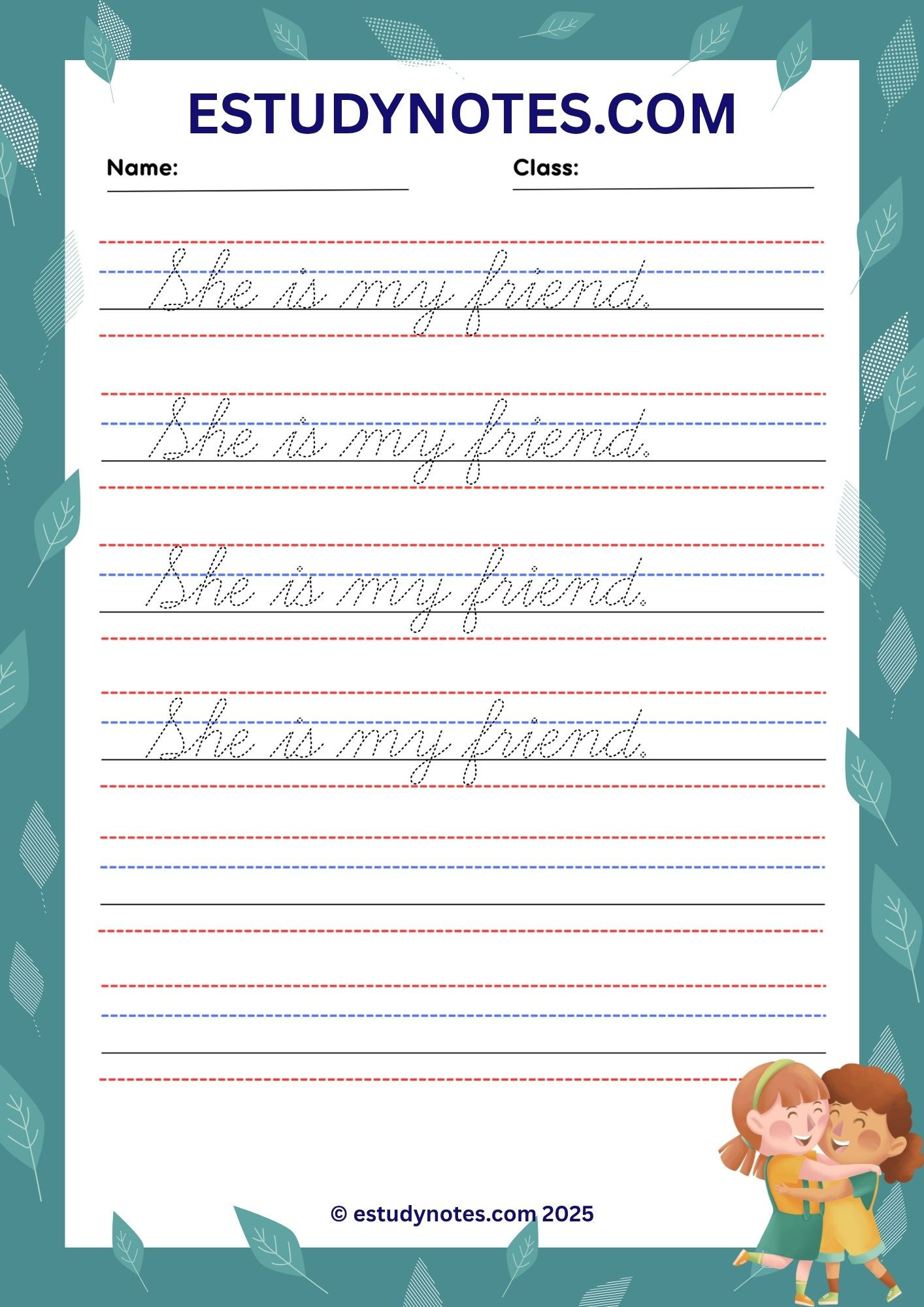 handwriting practice worksheets pdf