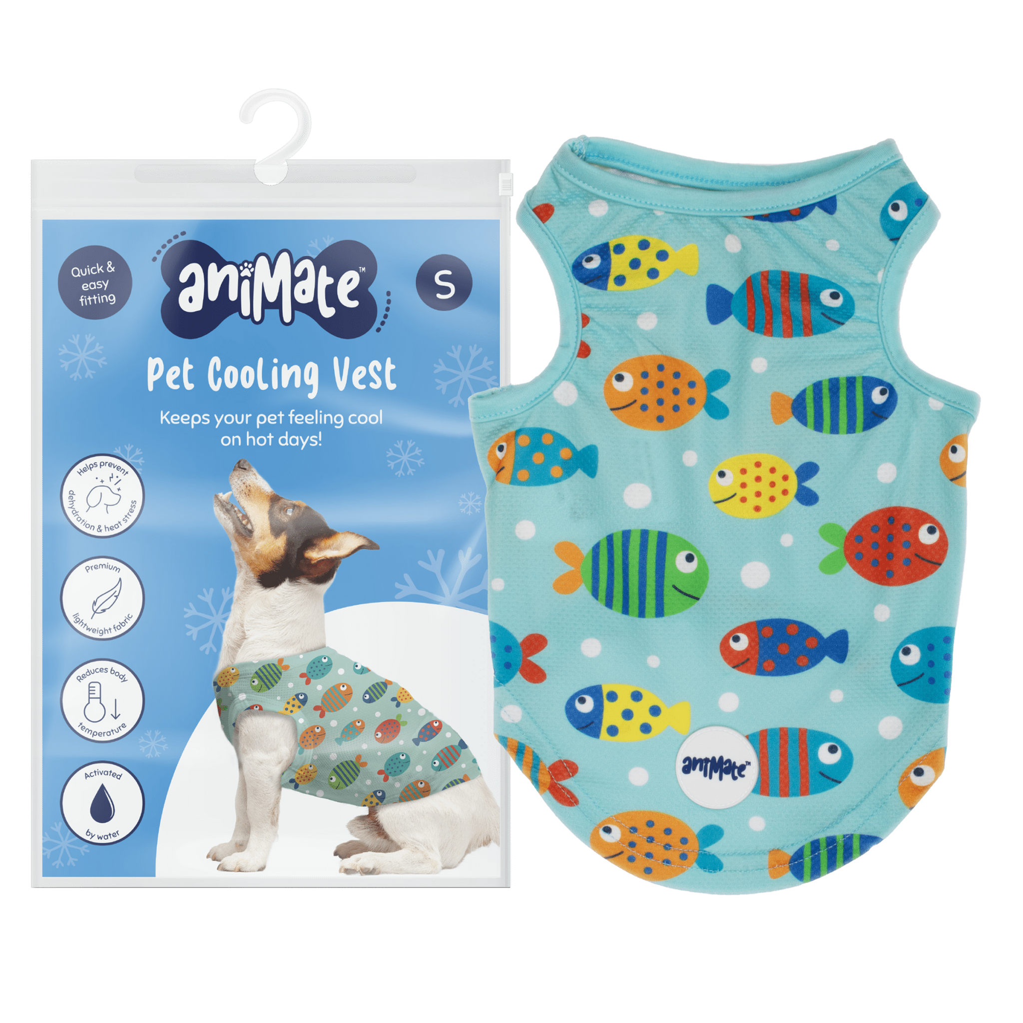 Fish Patterned Cool Vest