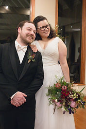 "I was so grateful when I saw the beautiful work you did at such short notice. I was so grateful for you to have been able to throw together the bouquets so quickly and the buttonhole for Jack. Thank you again for the amazing flowers."

​Nicole & Jack