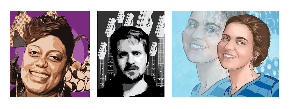 Illustrated Self-Portraits