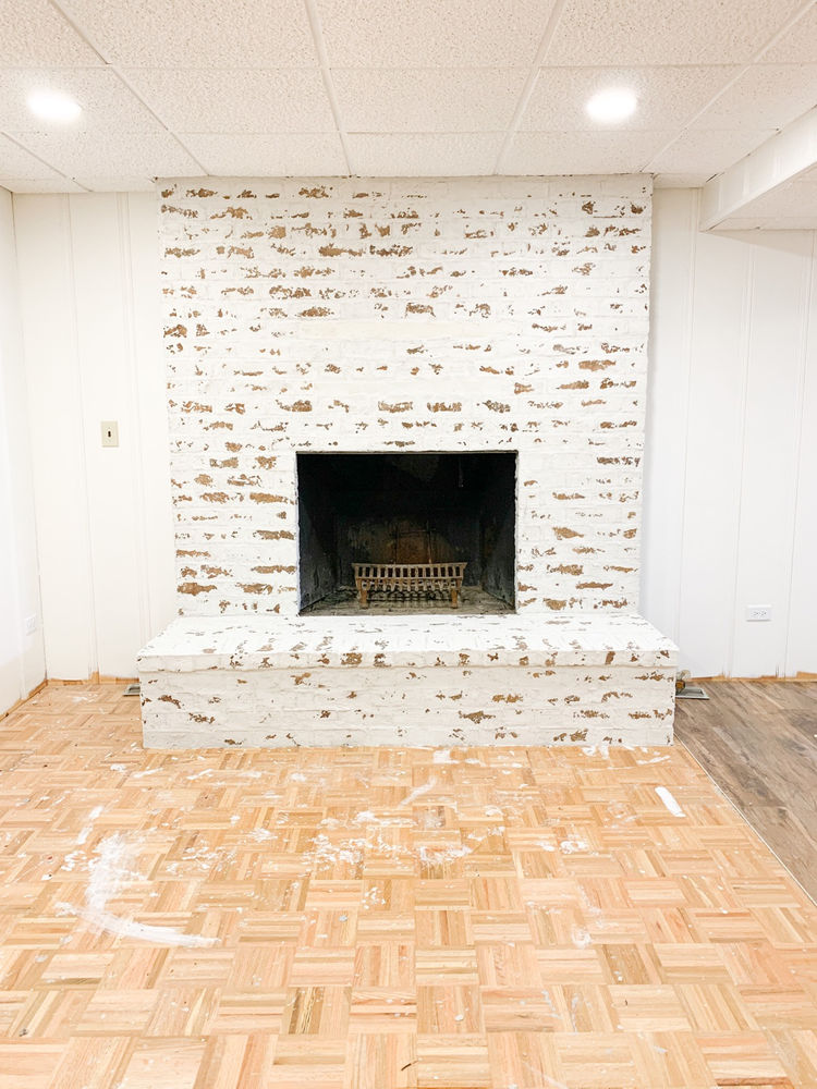 Brick Fireplace Makeover | German Schmear How-To