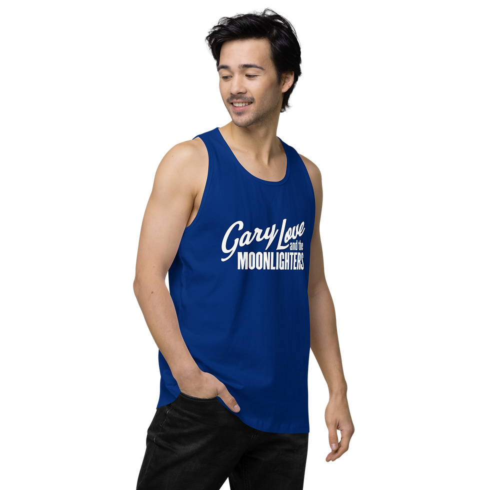 Thumbnail: Men’s White Logo Premium Tank Top