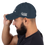 Thumbnail: Navy Moonlight 'em Distressed Dad Hat left side view