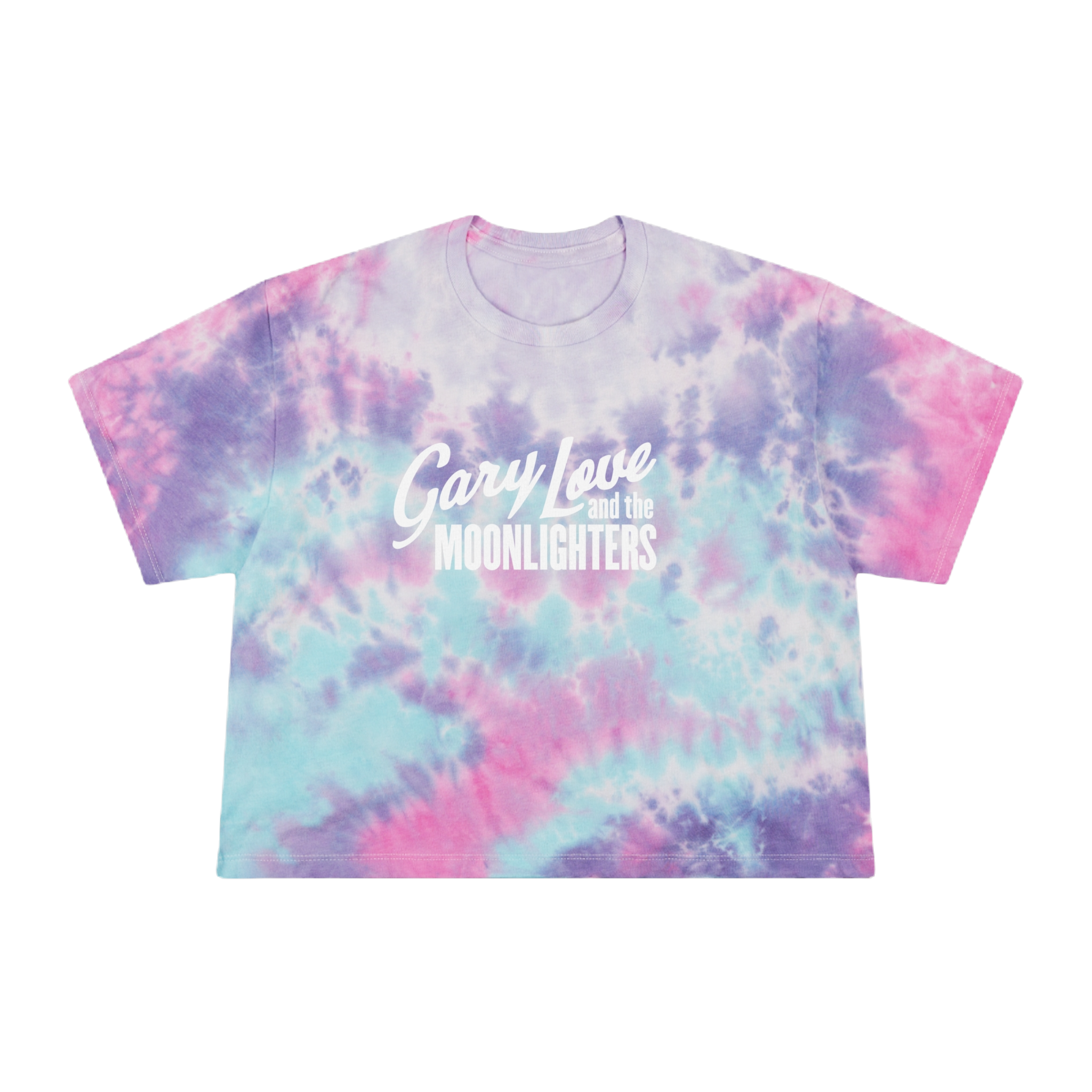 Gary Love & the Moonlighters Tie-Dye Crop Top (Cotton Candy)