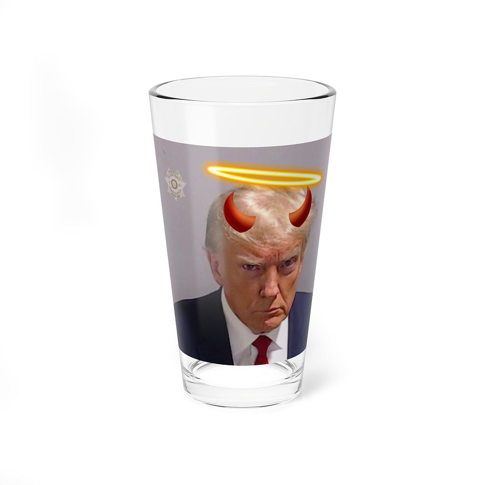TRUMP - Devil or Angel? Mixing Glass, 16oz