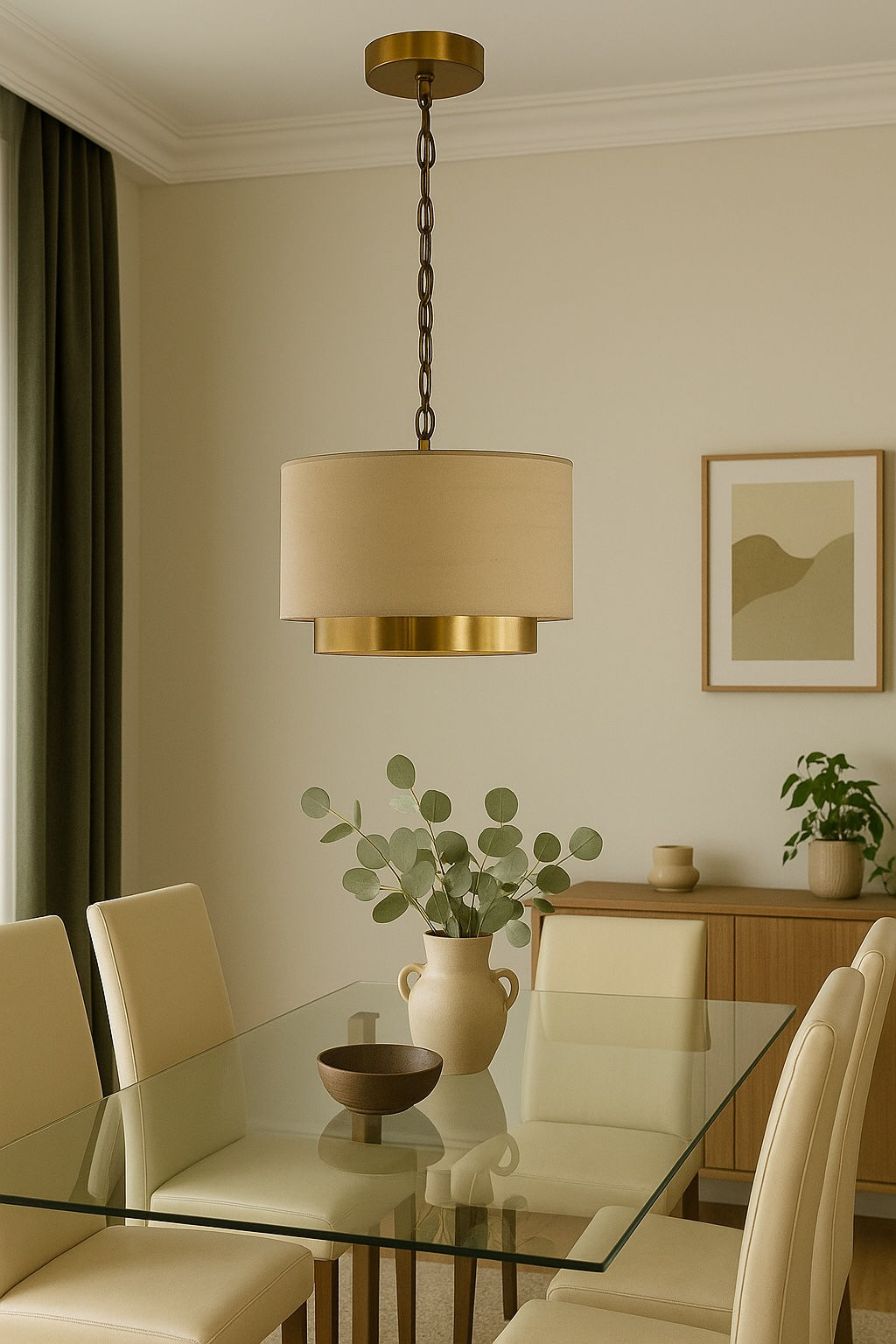 Golden Goddess Ceiling Pendant