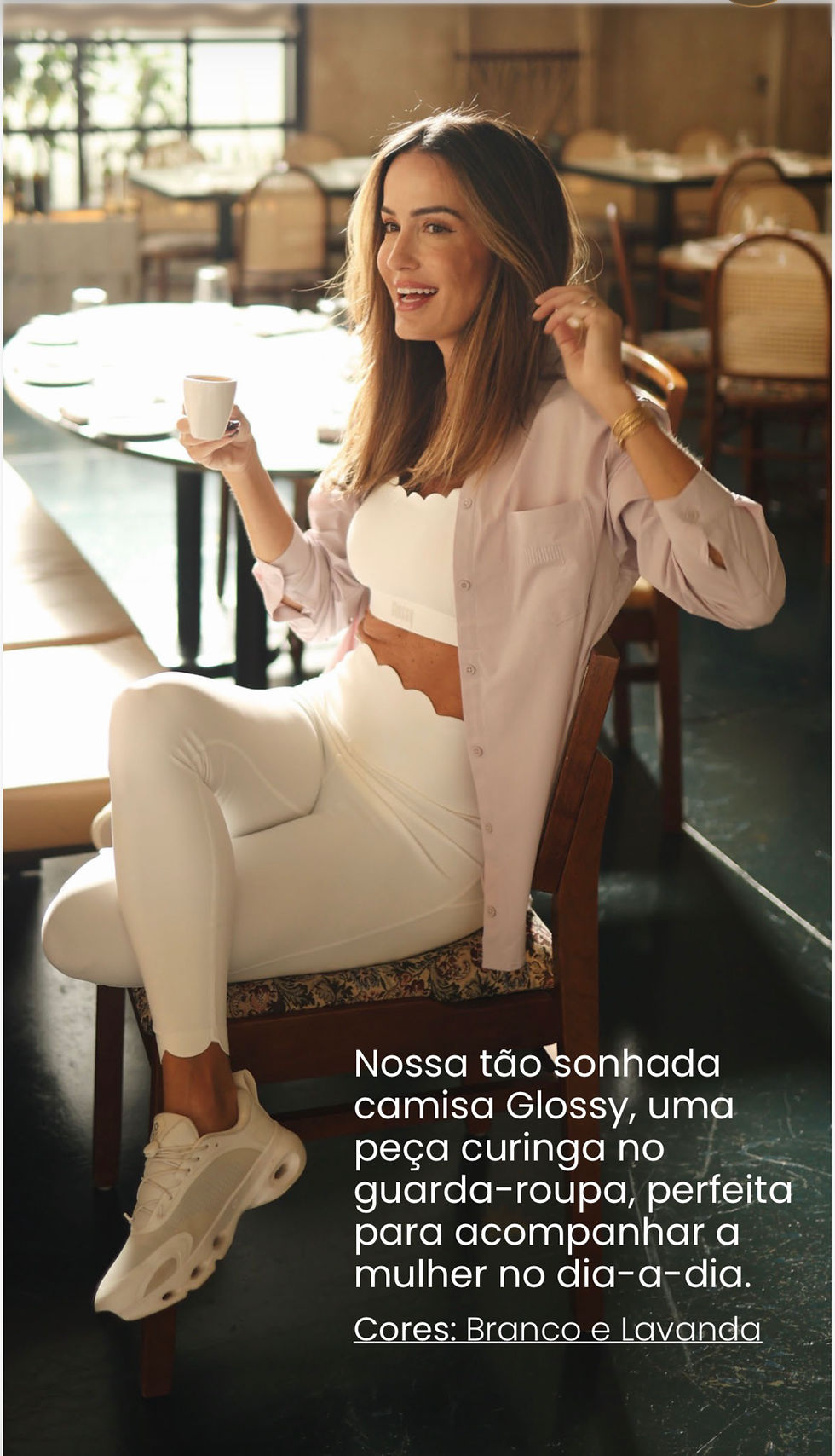 Miniatura: CAMISA LORENA LAVANDA 