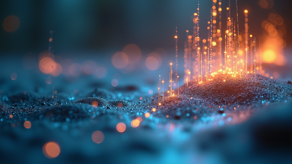 Close-up view of a digital art piece created by AI