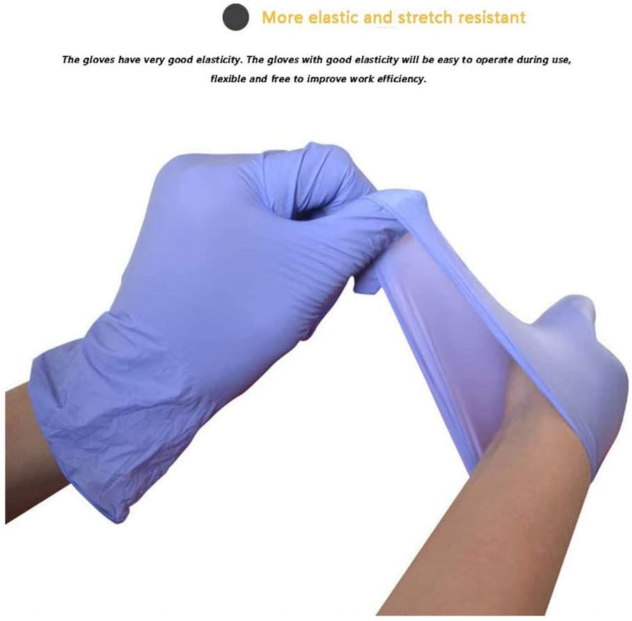 Thumbnail: 100pcs Nitrile Super Powder Latex-Free Disposable Nitrile Gloves, Powder-Free Gl