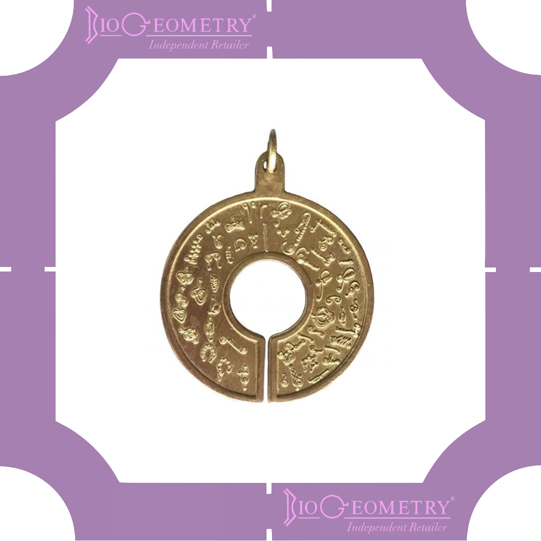 Colgante Biofirmas En Bronce Amarillo