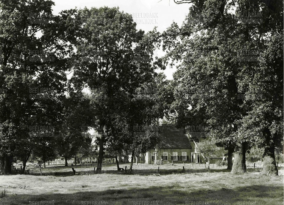 Foto uit 1925 van de boerderij waar de Gasterij is gevestigd.