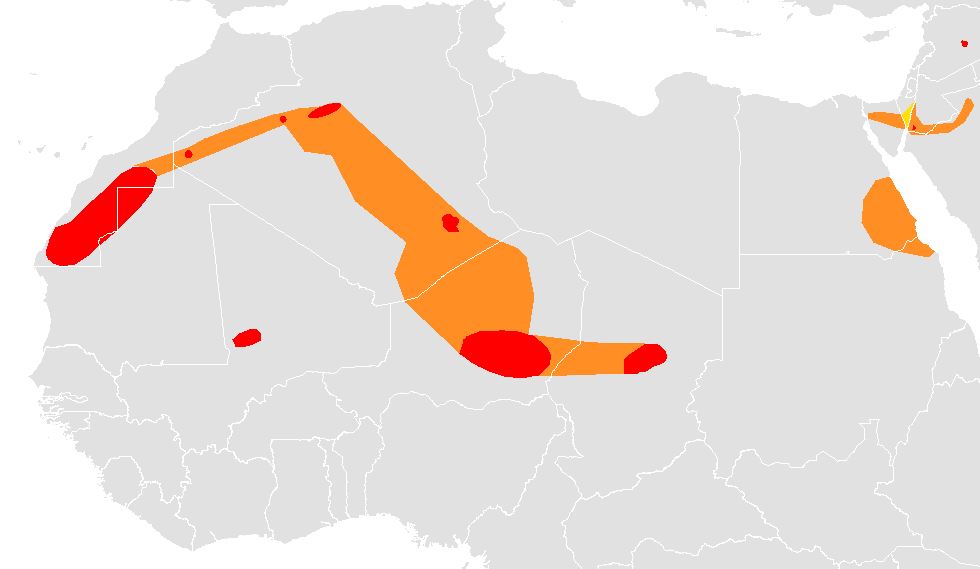Sand cat distribution map Africa 2016.JPG