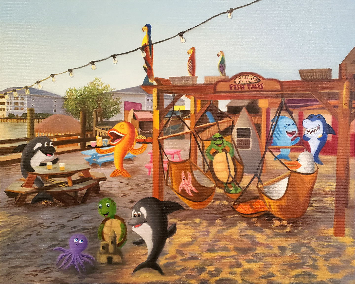 "Swinging in the Sunset" 11x14 Digital Print