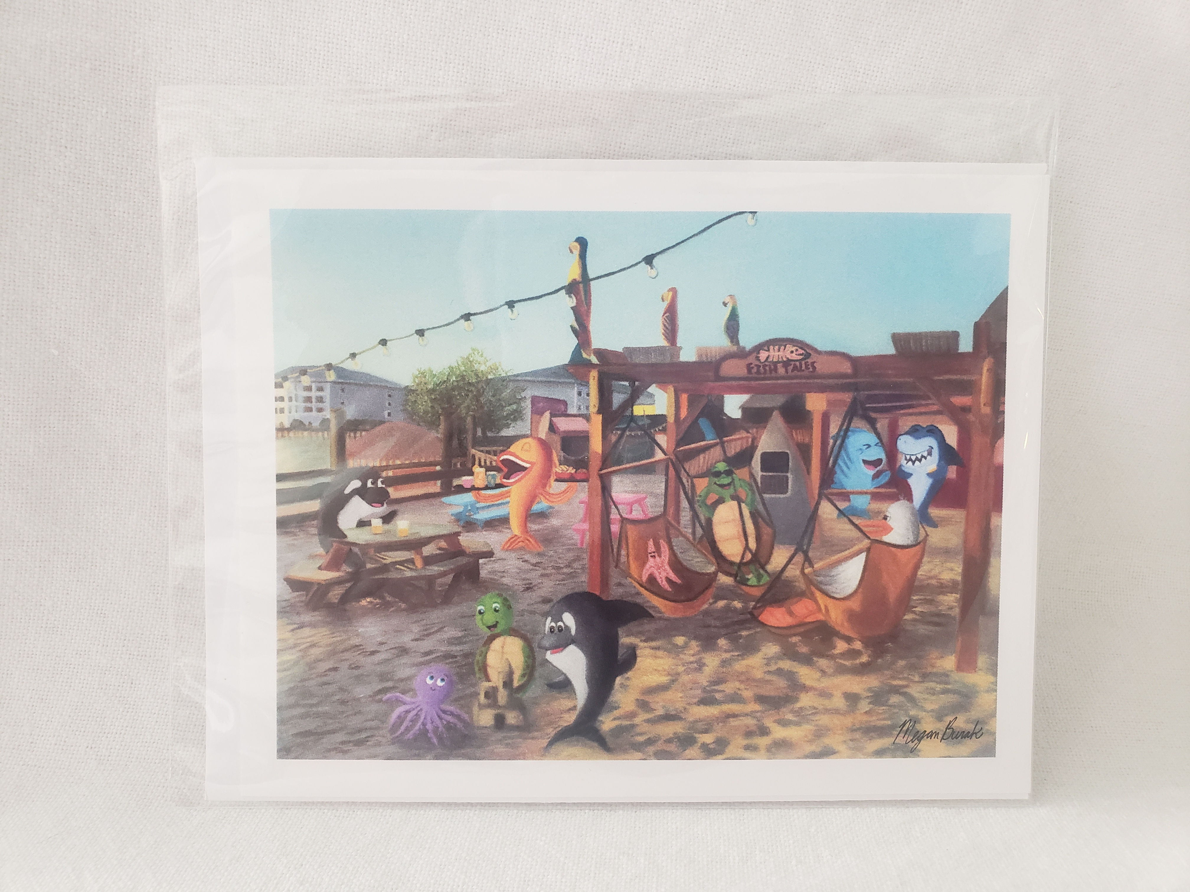 Single Pack Notecard - "Swingin' in the Sunset"