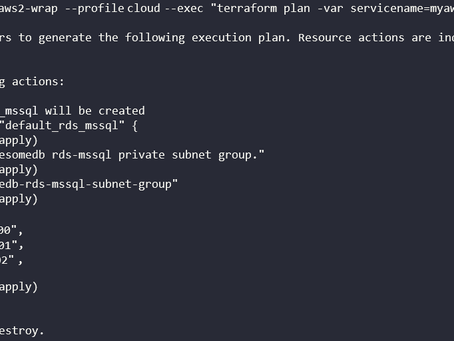 Creating  subnet groups for RDS in Terraform