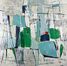 Abstract contemporary painting by Canadian artist Anastessia Bettas.