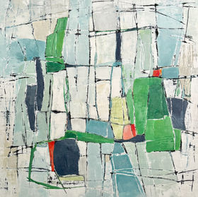 Abstract contemporary painting by Canadian artist Anastessia Bettas.