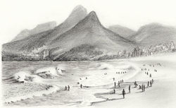 イパネマ海岸　ブラジル　Ipanema Beach　Brasil　Dec 2015