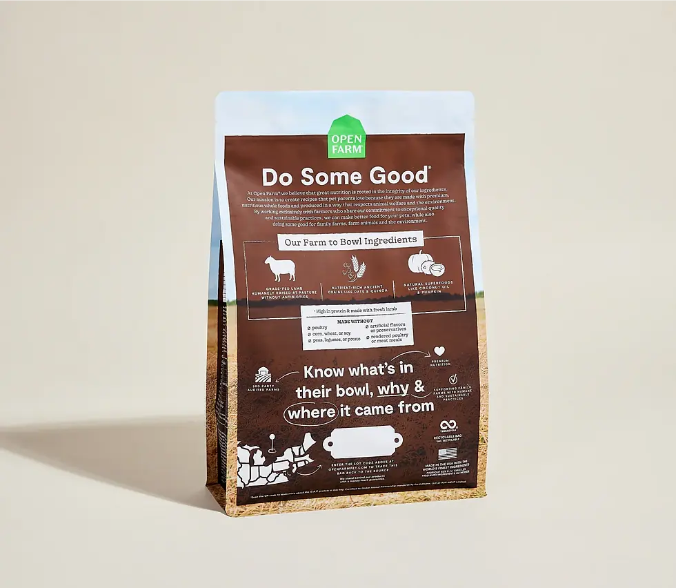 Miniature : Open Farm - Nourriture pour chien Anciens grains Agneau