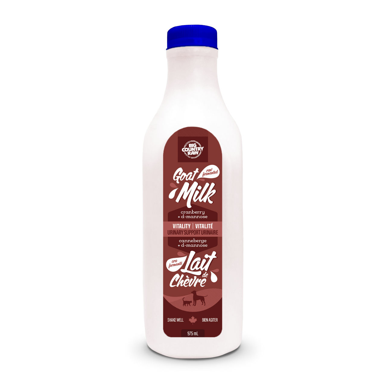 Big Country Raw - Lait de chèvre vitalité (canneberge) 975 ml