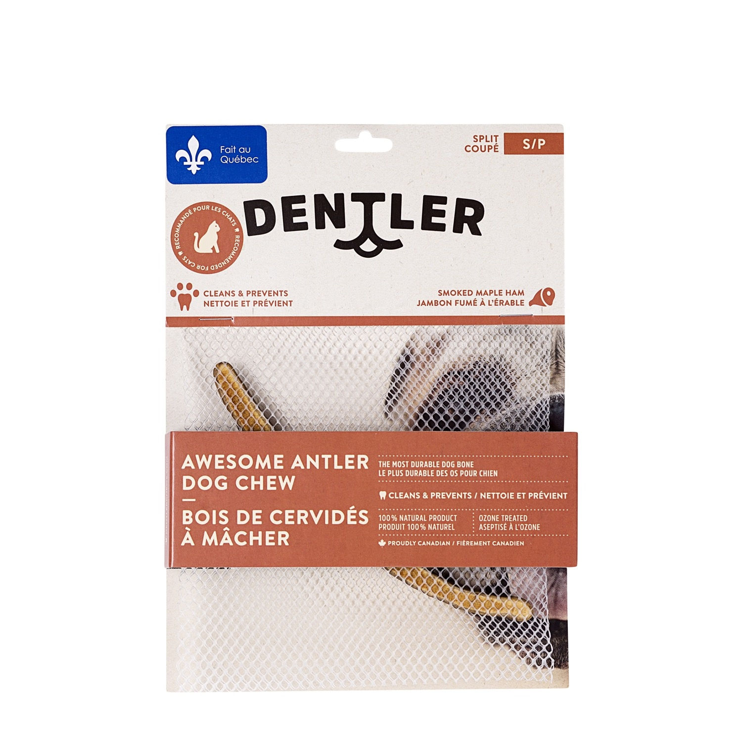Dentler - Bois de cervidé coupé Jambon et érable